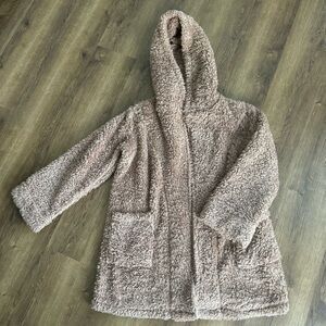 EUC - Jasmine & Ginger - Dusty Pink Fluffy Robe - Small